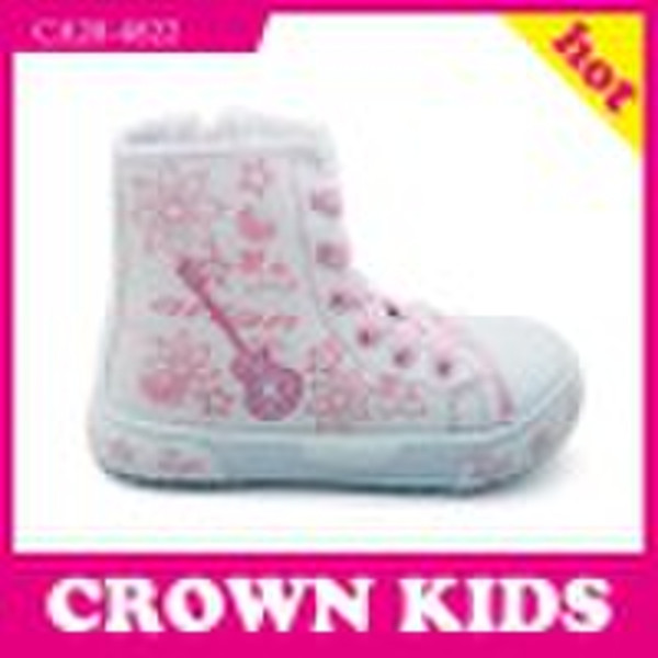 hot selling high top kid canvas shoe