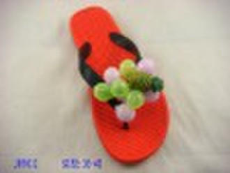 Ladies' eva decoration  slippers and flip flop