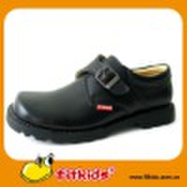 kids school shoes with leather upper and comfortab