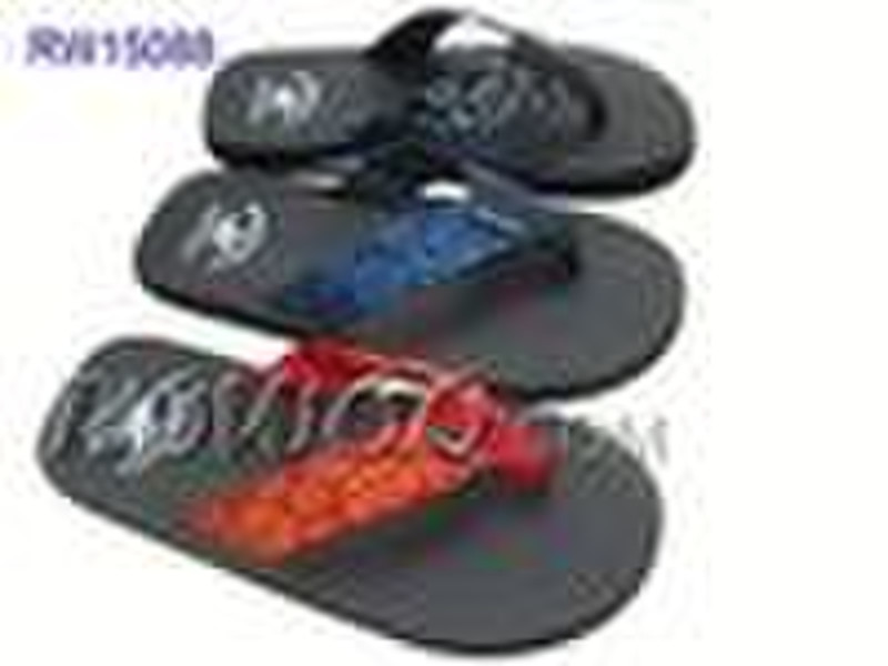 RW15088 Men Textile Beach Slippers