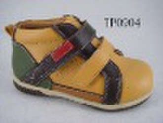 New design children leather boots shoes