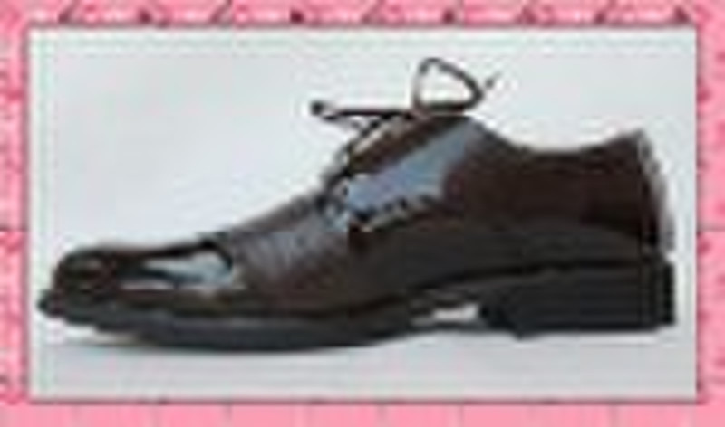 genuine leather men's shoe