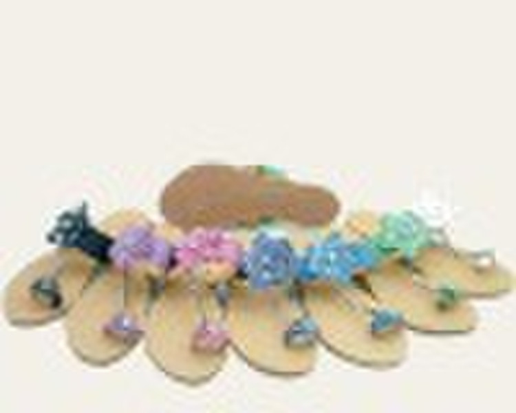 fashion sandals with beautiful flower