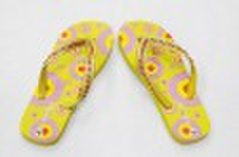 Sew bead women's flip flop