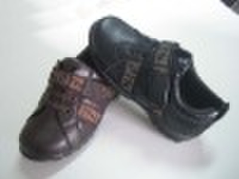 casual children shoes with leather 2010 new