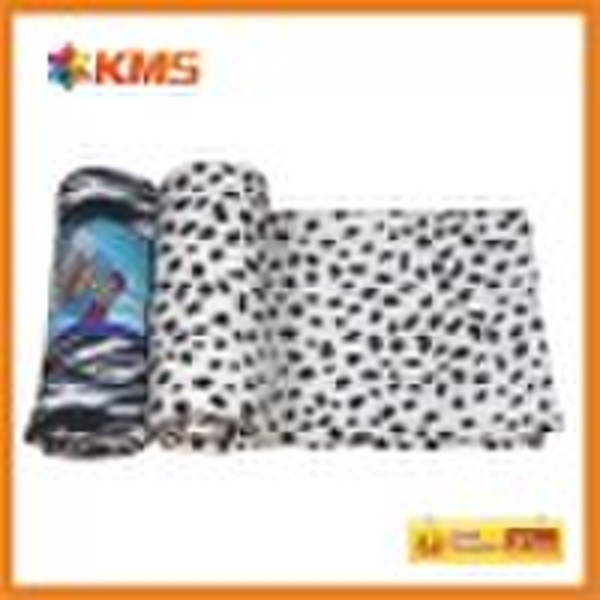 rotary screen printed polar fleece blanket