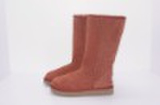 100% twin-faced high quality sheepskin boots,Class