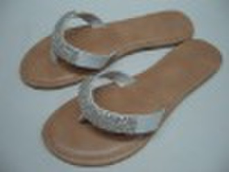 Ladies Flat Sandal Beaded