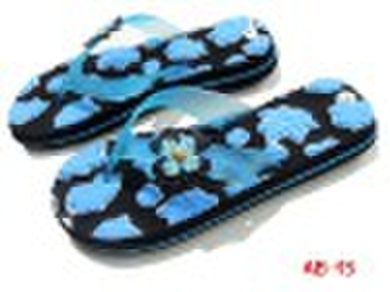 beautiful EVA flip-flop with flower on strap