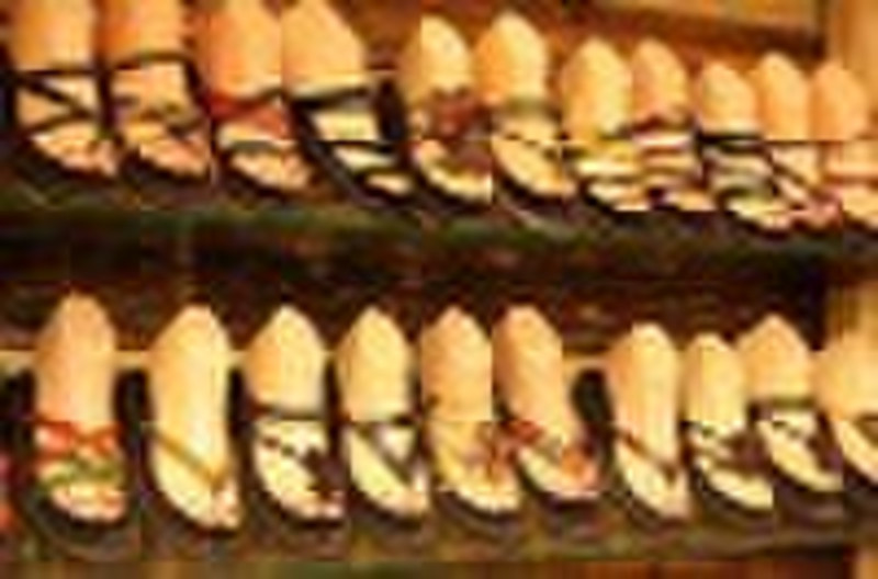 2010 women genuine leather slippers