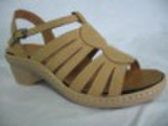 ladies flat high heel sandal