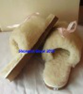 sheepskin slipper,sheepskin indoor slipper