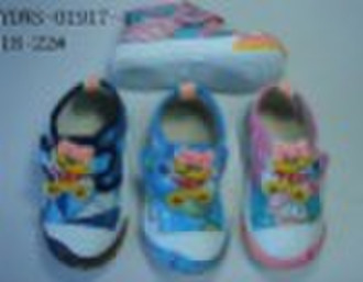 kids canvas injection shoes