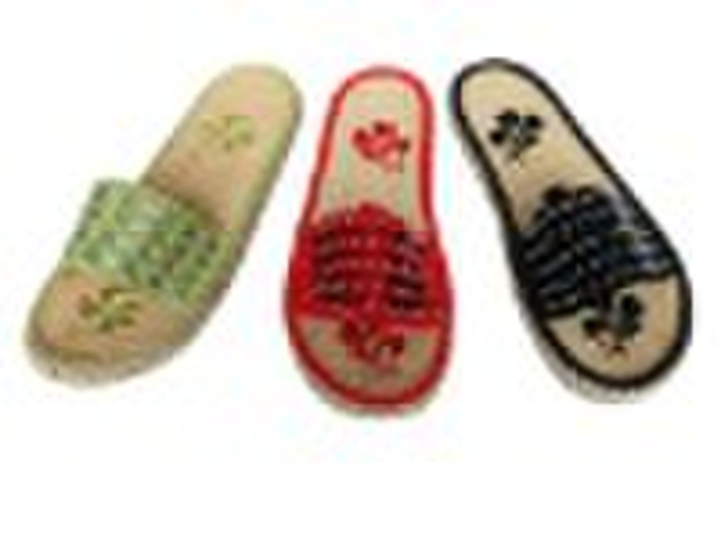 women jute slippers