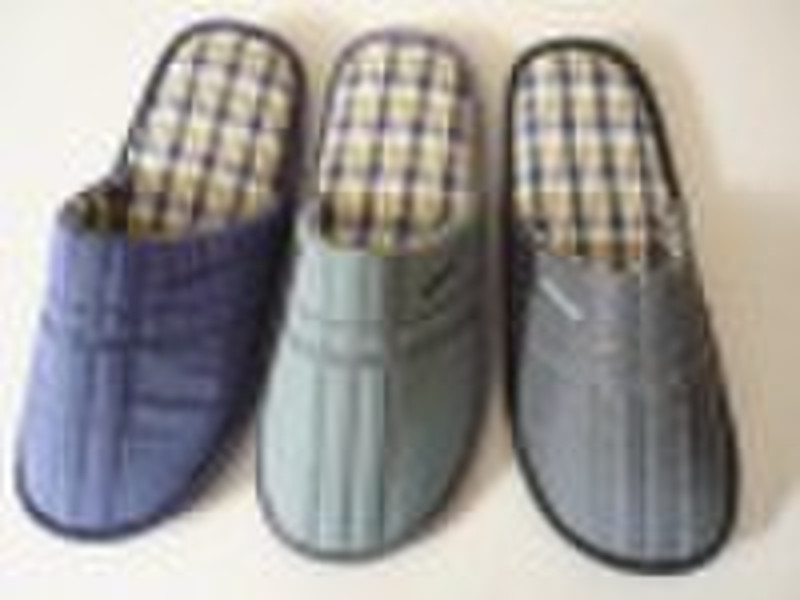 Nylon material men slippers,Jacket material with g