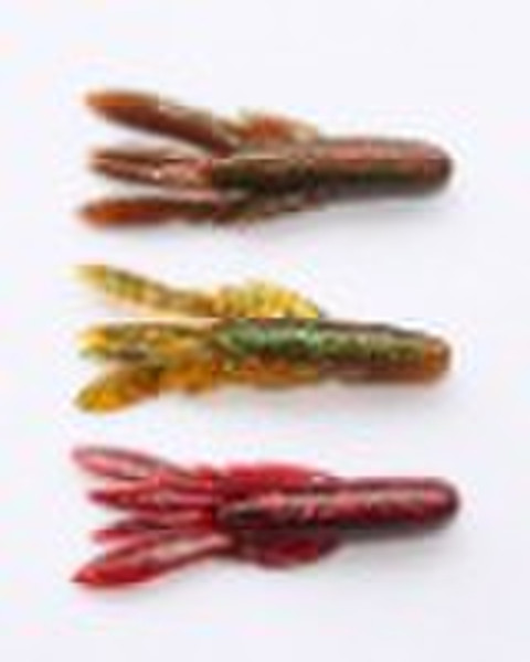 Shrimp/ soft  fishing lure/80mm/7.7g spinner bait