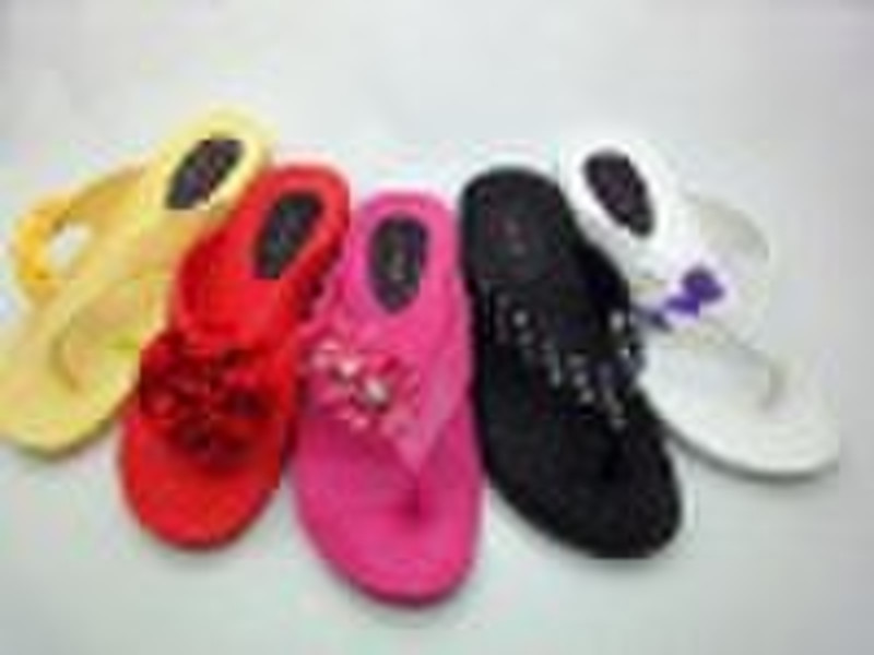 Fashion pcu  ladys slippers