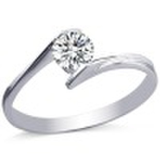 18K diamond ring