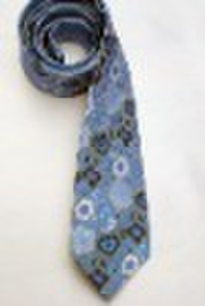 yarn dyed silk tie