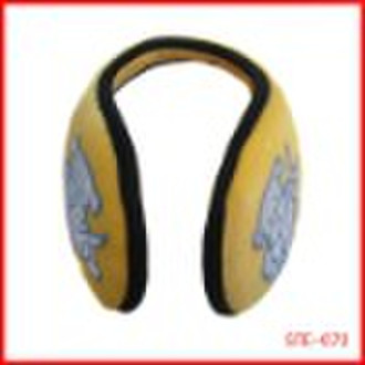 2010 fashion fake fur ear muffs with printing