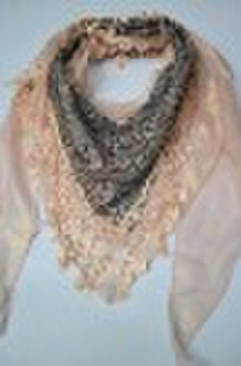 Unique Fahion Lace Triangle Scarf(SE-3016)