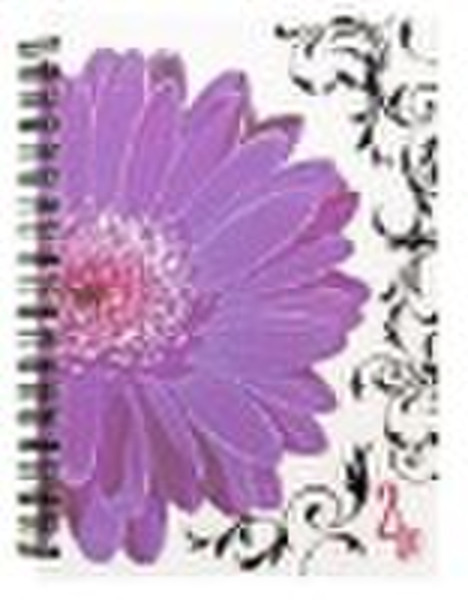 Spiral Notebook With Flower