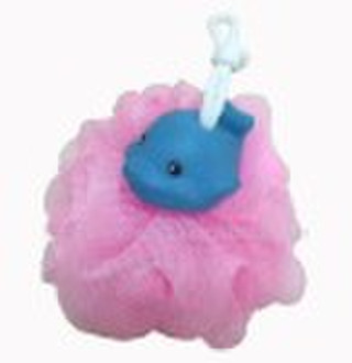 Plastic Animal PE bath ball/bath flower A