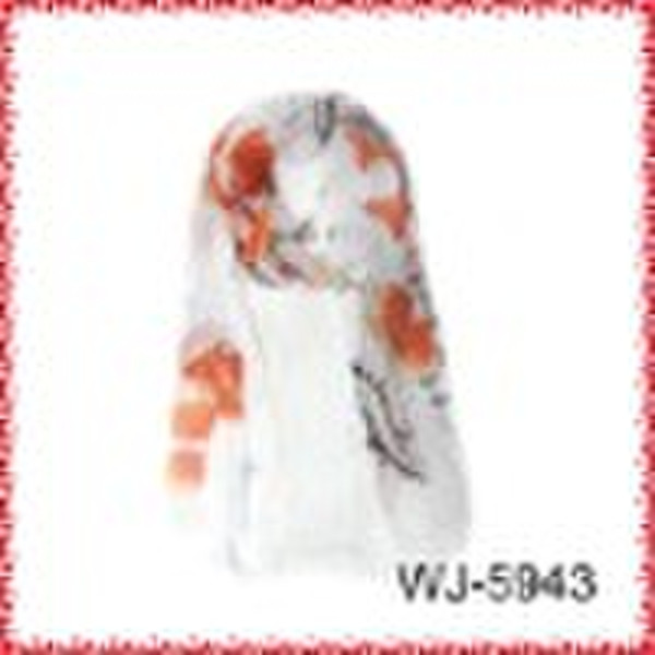 flower silk scarves