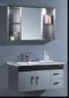 Modern stainless steel bathroom vanity