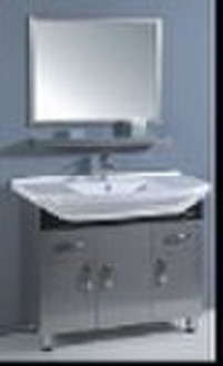 Modern stainless steel bathroom vanity