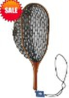 Wooden landing net