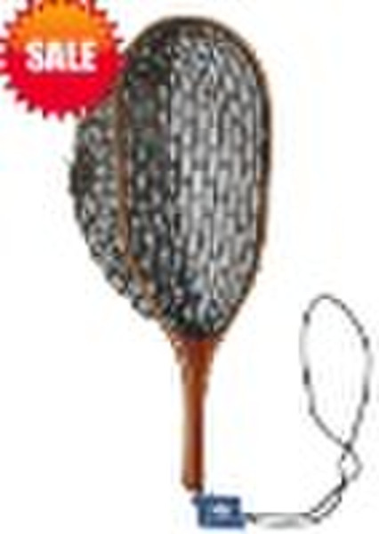 Wooden landing net