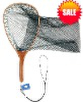 Wooden landing net