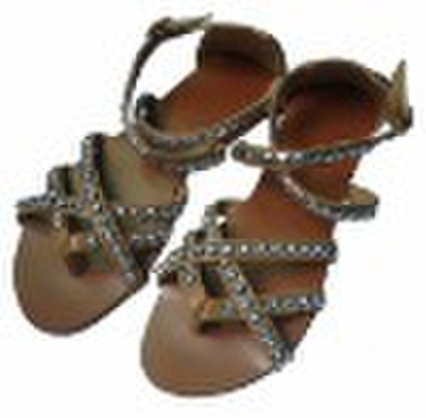 2010 new fashion lady sandals with decorations