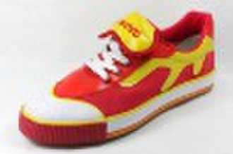 Fashion canvas shoe Red&yellow