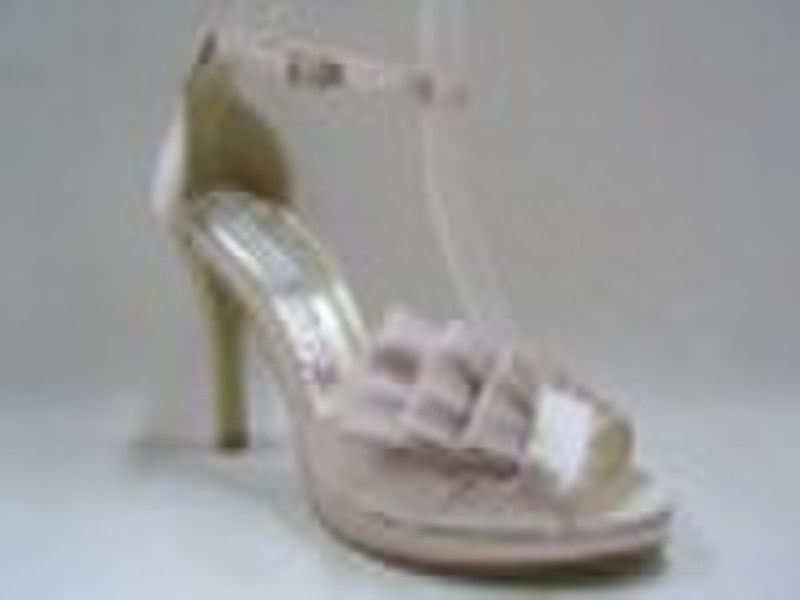 Neueste elegante Satin Designer Brautschuhe, platfor