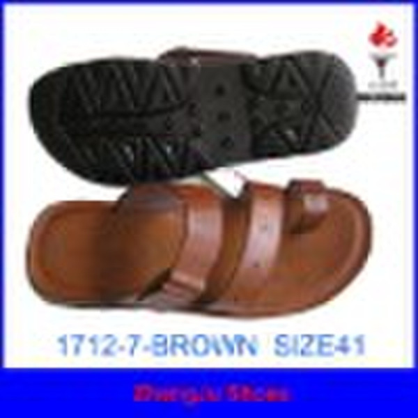 Outdoor 2nd leather men slipper