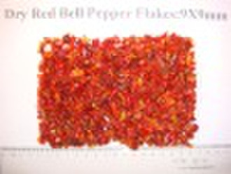 dehydrierte rote Paprika Flocken: 9x9mm