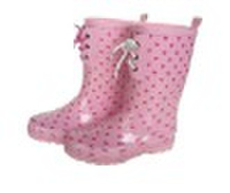 fashion&warm rubber rain boots with fur