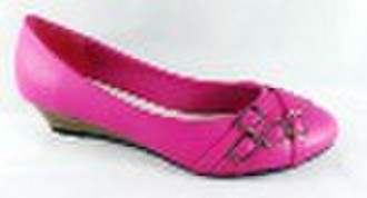 Fushia women wedge shoes,elegant design