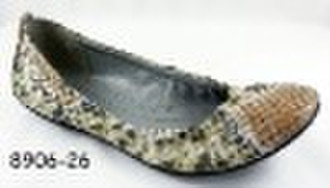 Grey snakeskin beralle brand shoes for women