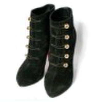 Christian Louboutin bootsSuede Ankle Boots schwarz ein