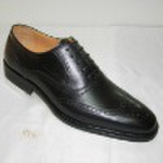 Men's handmade cemented formal leather shoes