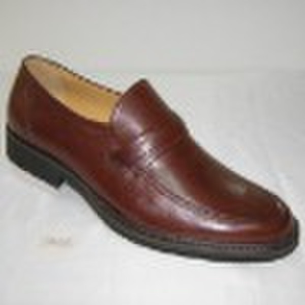 Men's handmade cemented dress leather shoes