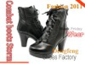 2010 fashion lady cow leather boot