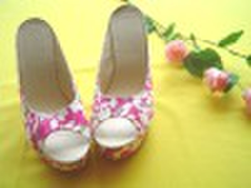 ladies  floral espadrille sandals, lady fashion sh