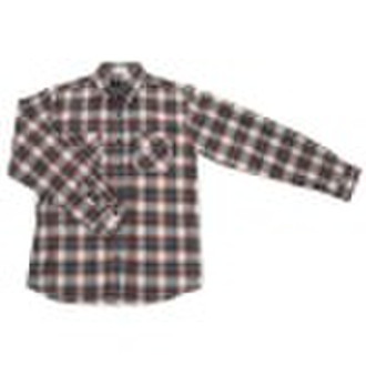 flannel check fabric shirt,100% cotton shirt,WB10-