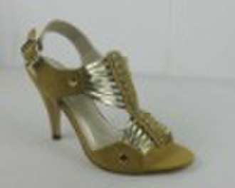 2010 fashion lady sandals,pu lady high heel sandal