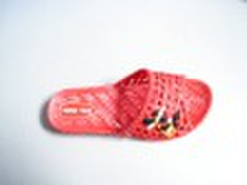 lady printing slipper