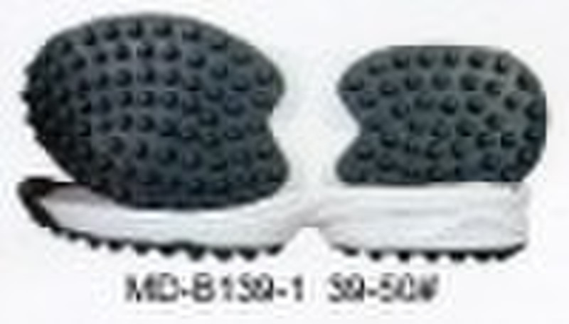 Full rubber outsole for cricket shoes